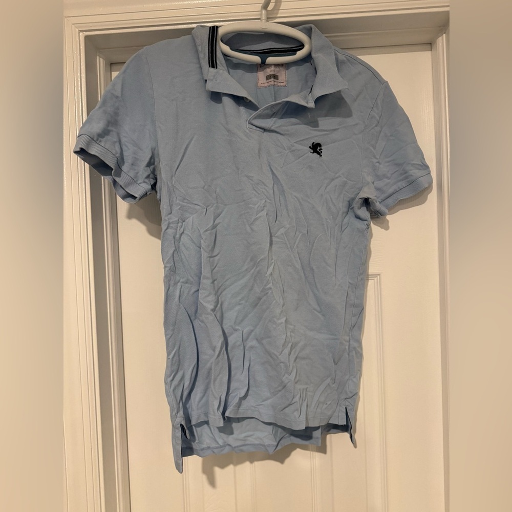 Express Light Blue Polo‎ Shirt size Medium